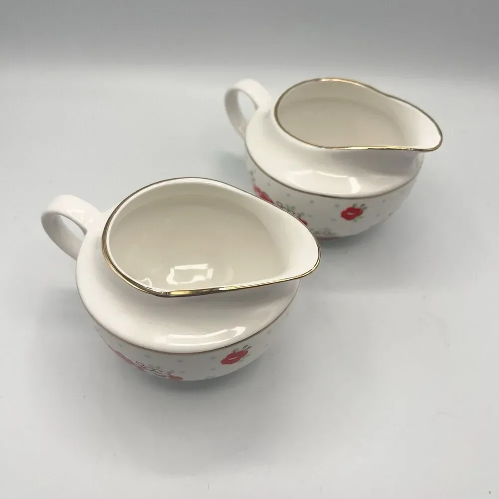 Grace Teaware Vintage Floral Creamers (2)
